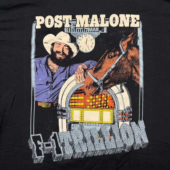 Post Malone F-1 Trillion Album Country T-Shirt Size Extra Large - Picture 2 of 4